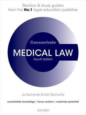 cover image of Medical Law Concentrate